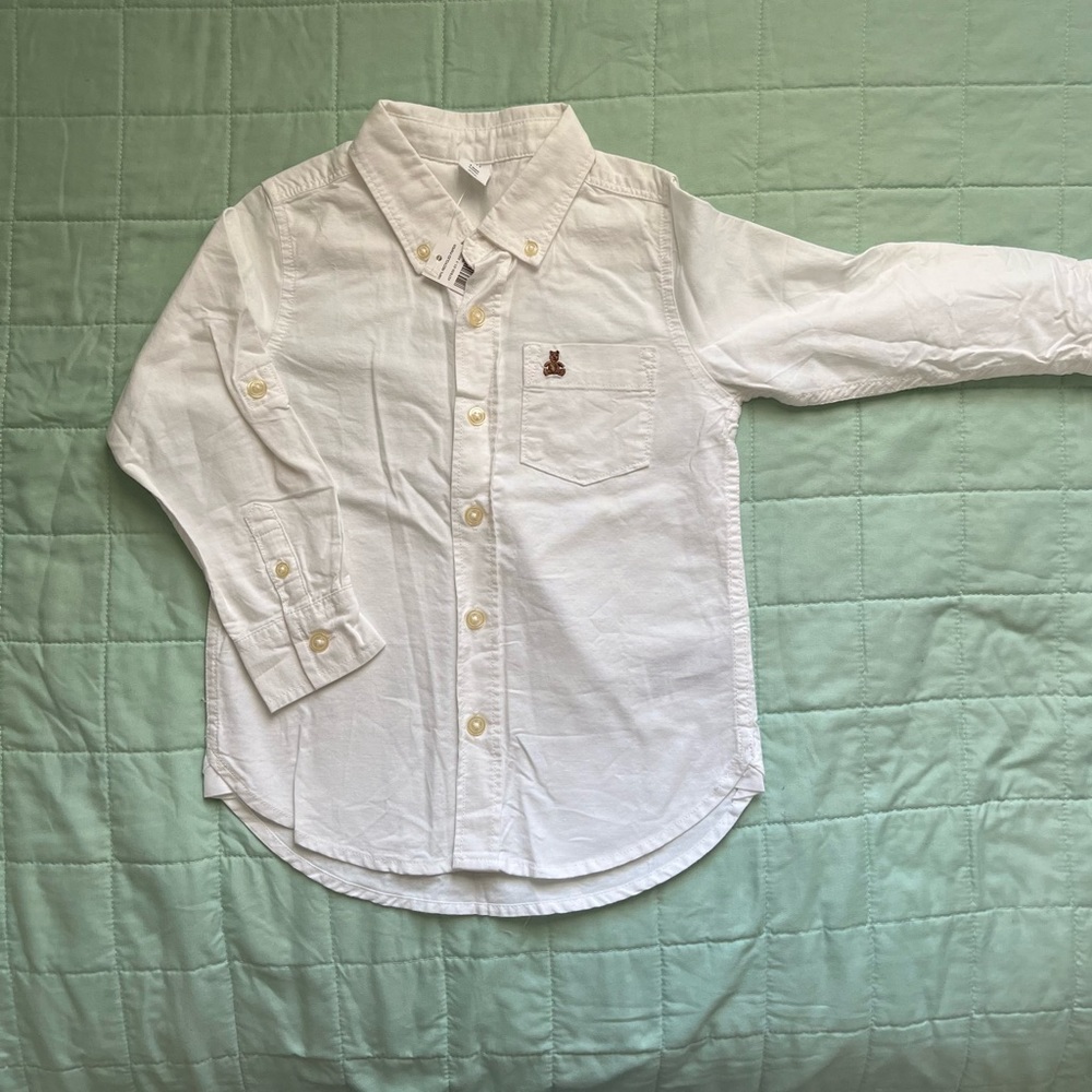 Gap white shirt for boys, size 4 yrs